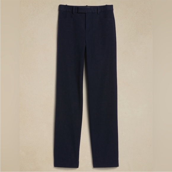 NWT! Banana Republic Navy Straight Sloan Pant - Size 8 LONG - Picture 4 of 4